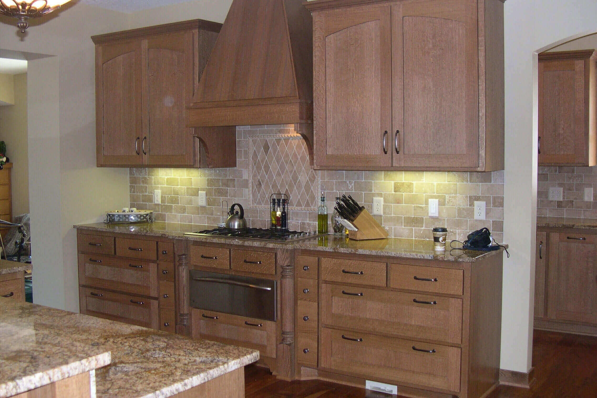 Jarnot Custom Cabinets Cooktop Wall